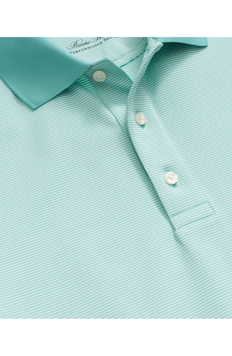 Brooks Brothers Microstripe Performance Golf Polo, Alternate, color, Green Tonal