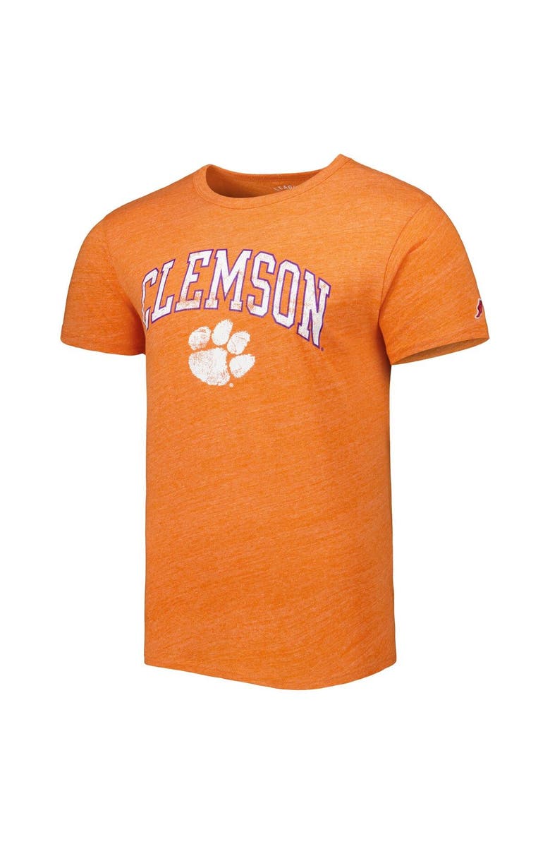 LEAGUE COLLEGIATE WEAR Men's League Collegiate Wear Heather Orange Clemson Tigers 1965 Arch Victory Falls Tri-Blend T-Shirt, Alternate, color, Heather Orange