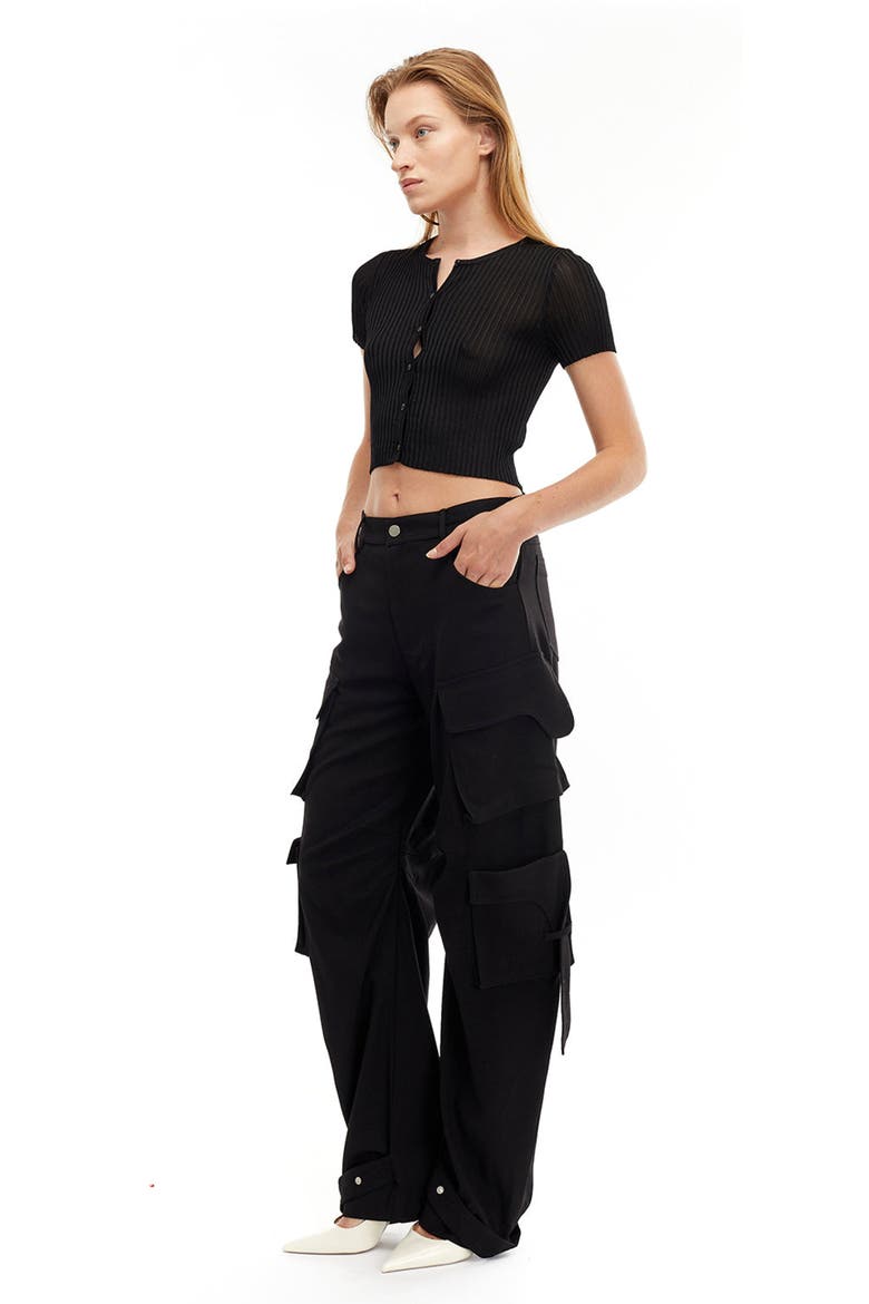 Eline Knit Top, Alternate, color, Black