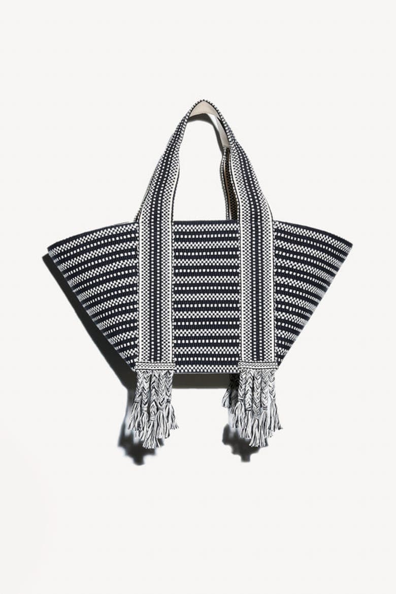 Chulo Large tote bag, Main, color, Ivory Black
