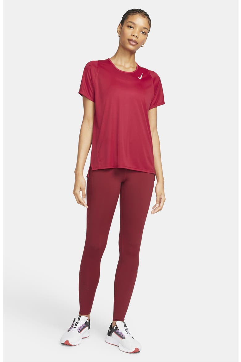 Epic Luxe Dri-FIT Pocket Running Tights, Alternate, color, POMEGRANATE