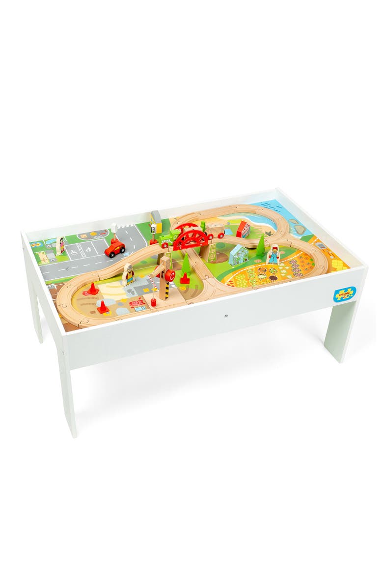 Bigjigs Rail Train Set & Table, Alternate, color, 