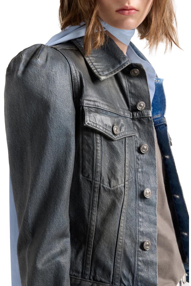 Puff Sleeve Trucker Jacket, Alternate, color, NOLITA