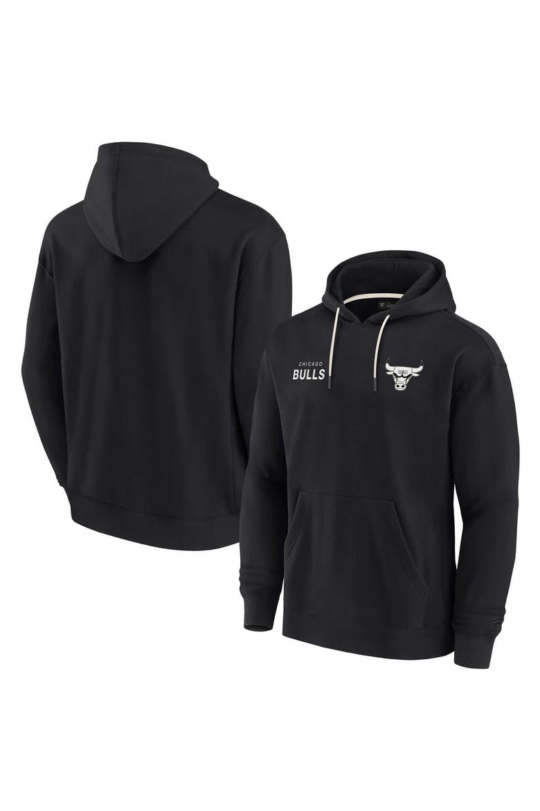 Unisex Fanatics Black Chicago Bulls Elements Super Soft Fleece Pullover Hoodie, Main, color, Black