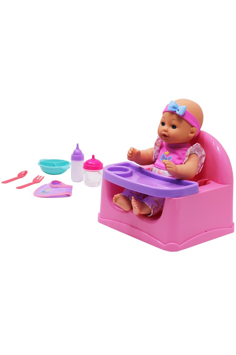 Feeding Fun Doll Set W/ 12" Baby Doll Gigo Dolls, Kids Playset 3+, Alternate, color, Multicolored