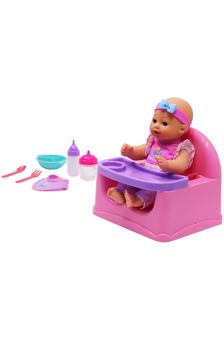 Dream Collection Feeding Fun Doll Set W/ 12" Baby Doll Gigo Dolls, Kids Playset 3+, Alternate, color, Multicolored