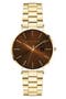 selected Gold Bracelet Brown Dial