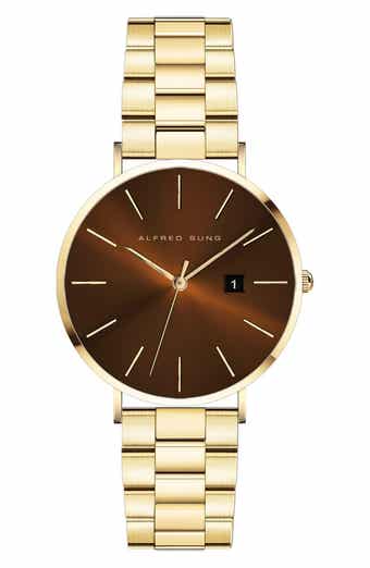 Alfred Sung Metropolitan Quartz Bracelet Watch, 42mm