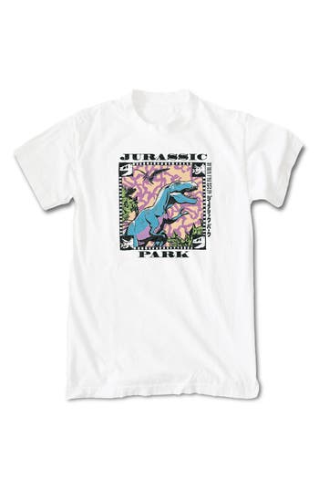RIOT SOCIETY RIOT SOCIETY JURASSIC PARK STAMP COTTON GRAPHIC T-SHIRT