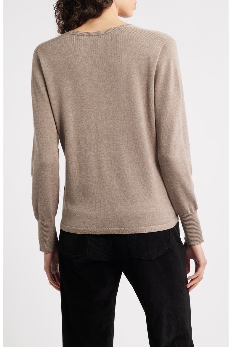Vinny V-Neck Sweater, Alternate, color, SANDSTONE