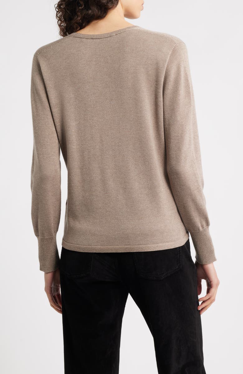 KOBI HALPERIN Vinny V-Neck Sweater, Alternate, color, Sandstone