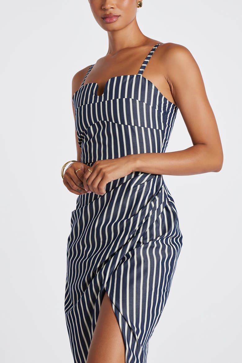 Seville Corset Dress, Alternate, color, Stripe