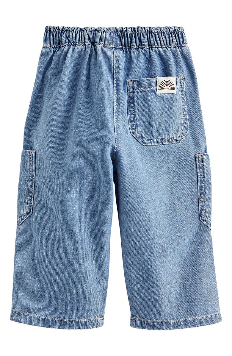 NEXT Kids' Embroidered Character Wide Leg Jeans, Alternate, color,