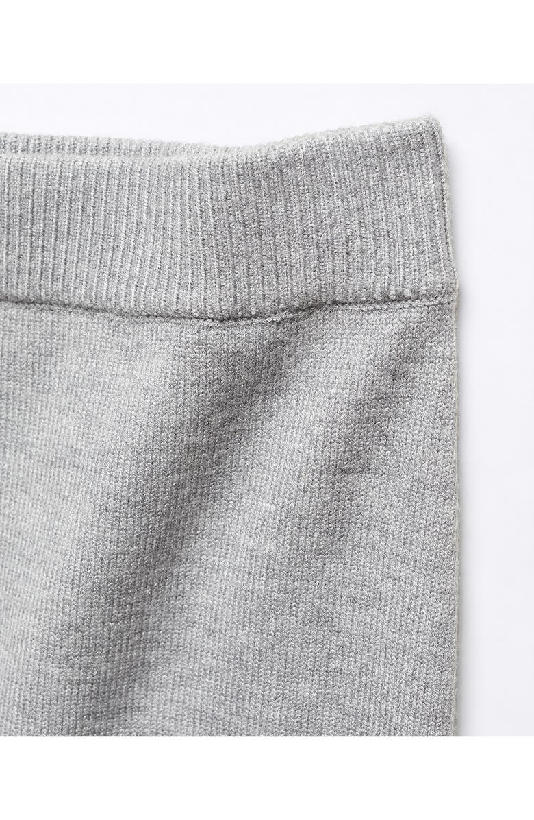 MANGO Rib Midi Sweater Skirt, Alternate, color, Medium Grey