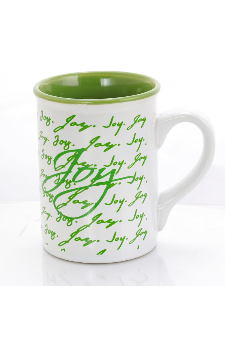 Gibson Home Inspirational Words 16 oz Mug 4 Assorted Designs, Alternate, color, Green