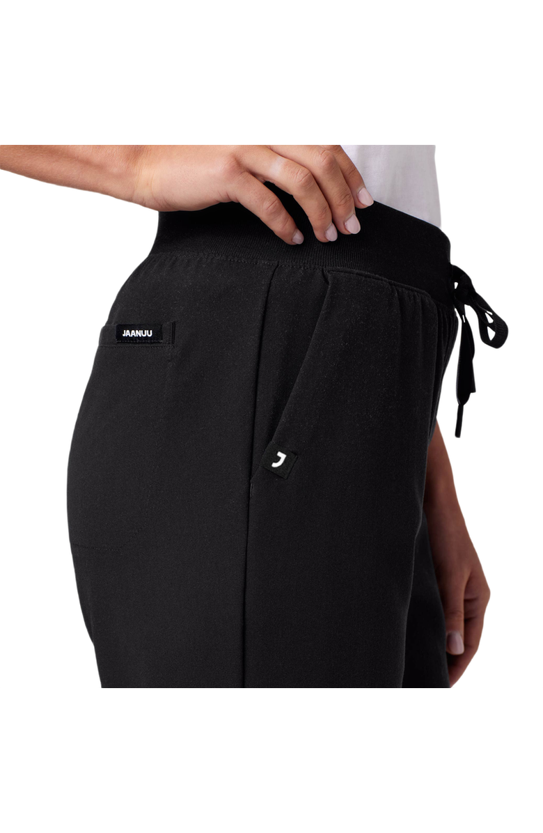 JAANUU Xenos Women's 5-Pocket Classic Mid-Rise Scrub Pant, Alternate, color, Black