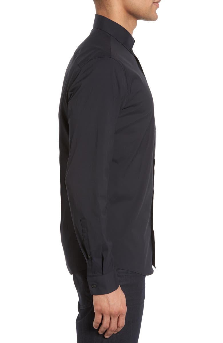 Calibrate Trim Fit Stretch Woven Sport Shirt, Alternate, color, 