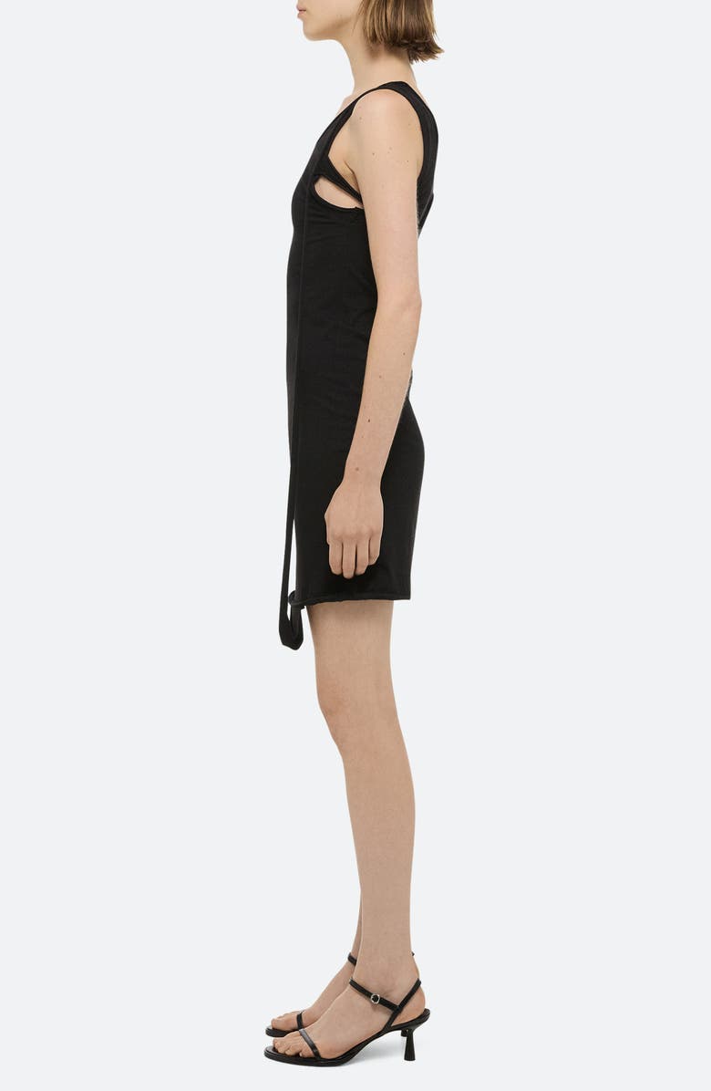 Helmut Lang Long Sleeve Rib Dress, Alternate, color, 