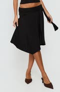 Princess Polly Soft Focus Tie Waist Midi Skirt