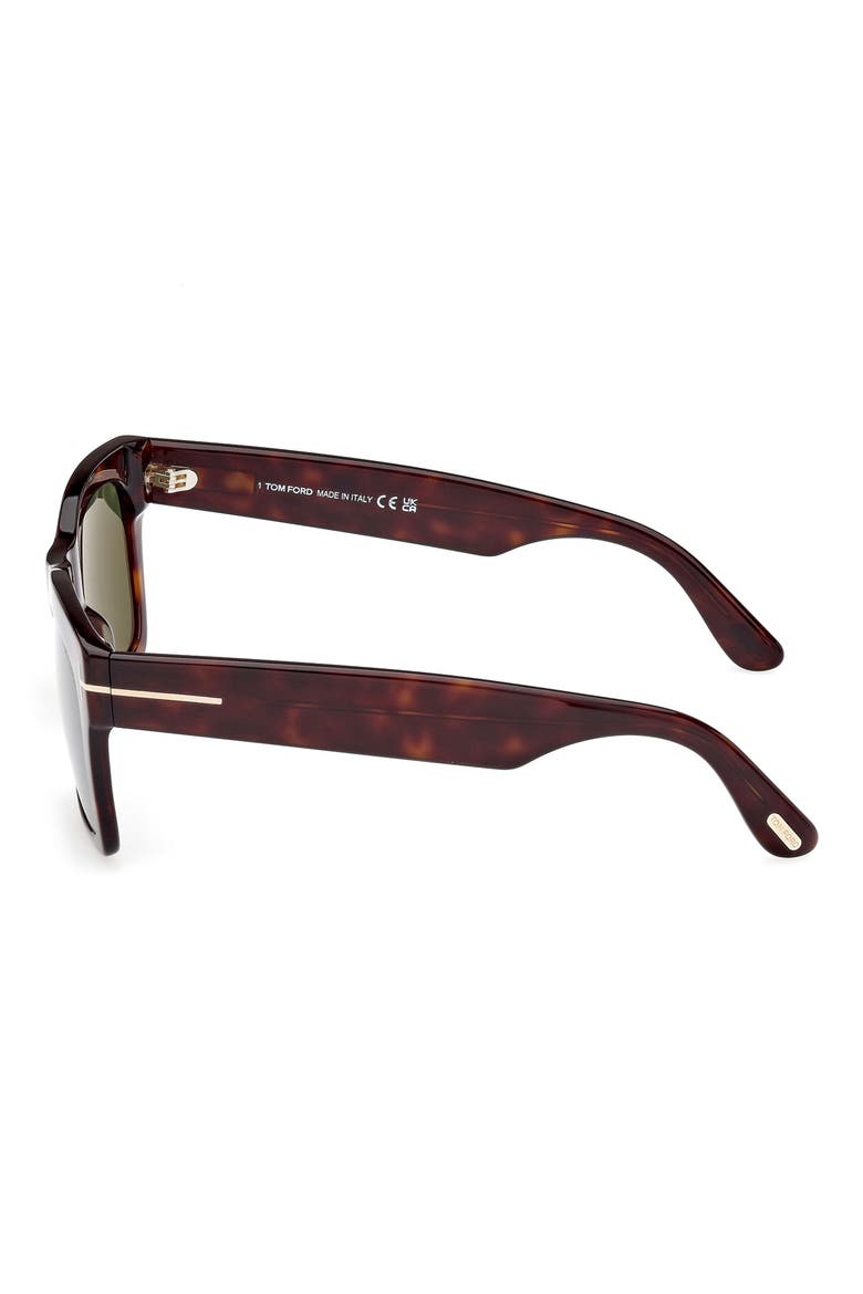 Nico 56mm Square Sunglasses, Alternate, color, DHAV/GRN