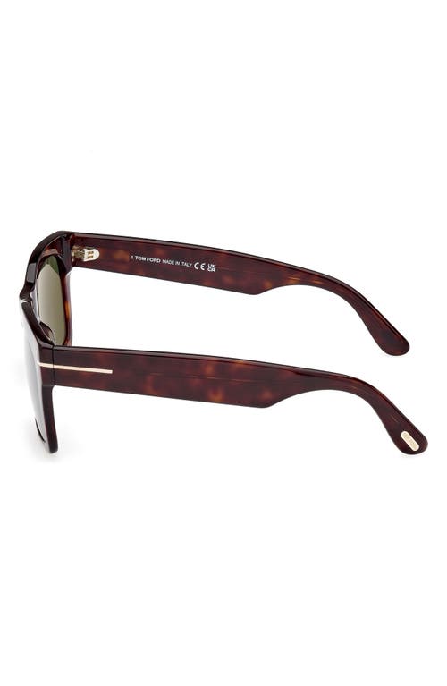 Tom Ford Nico 56mm Square Sunglasses In Brown