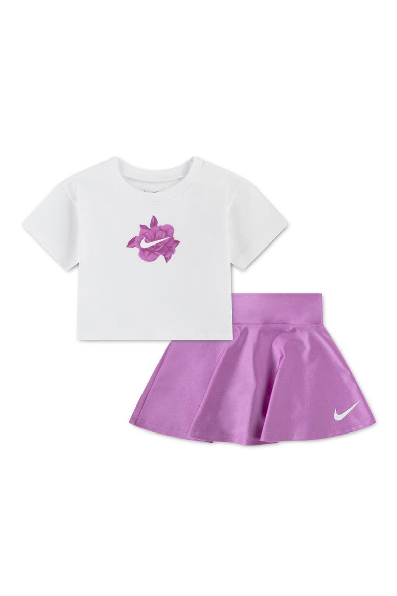 Move with Nature Graphic T-Shirt & Skort Set, Main, color, LIGHT MUAVE