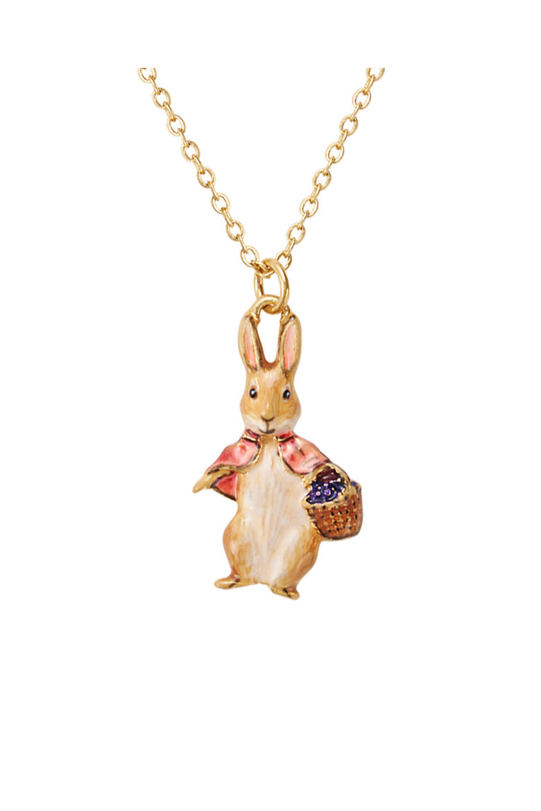 x Peter Rabbit Cotton-tail Necklace, Main, color, Gold