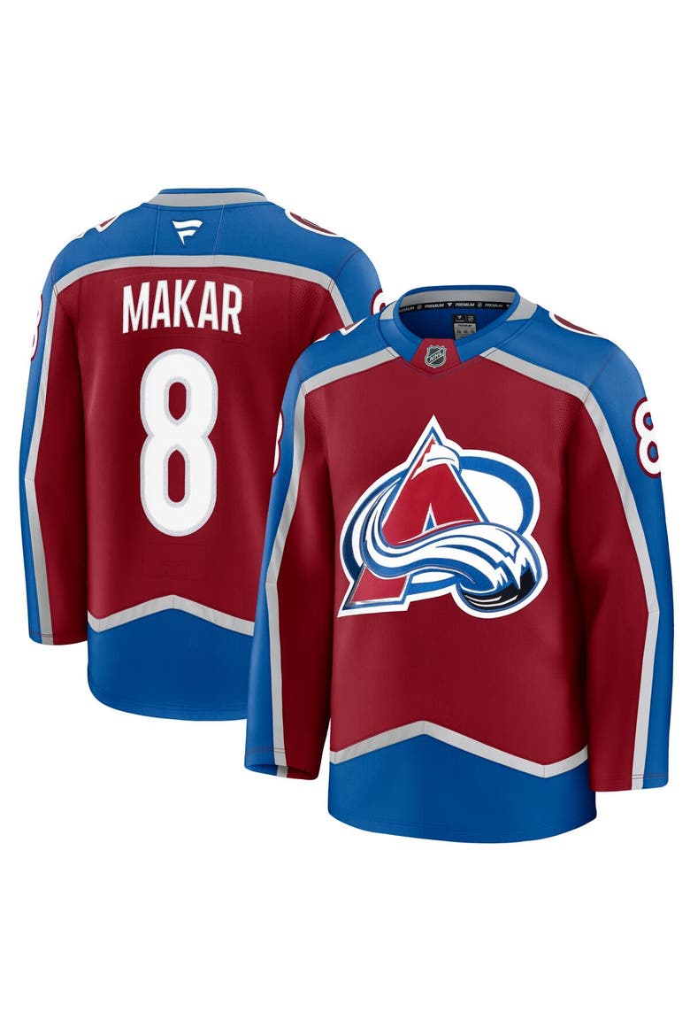 Men's Fanatics Cale Makar Burgundy Colorado Avalanche Home Premium Jersey, Main, color, Burgundy
