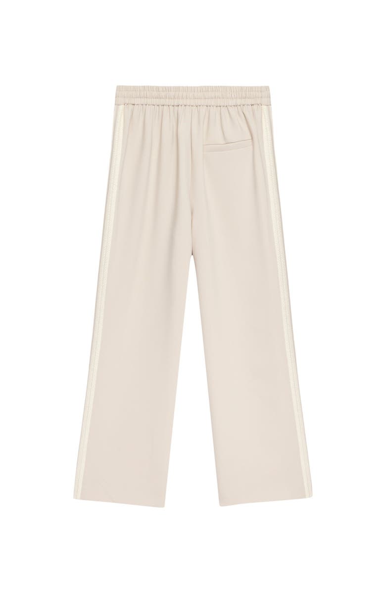 MINT VELVET Crochet Side Stripe Wide Joggers, Alternate, color, Neutral