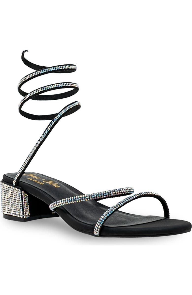 CHASE AND CHLOE Ankle Coil Sandal, Main, color,