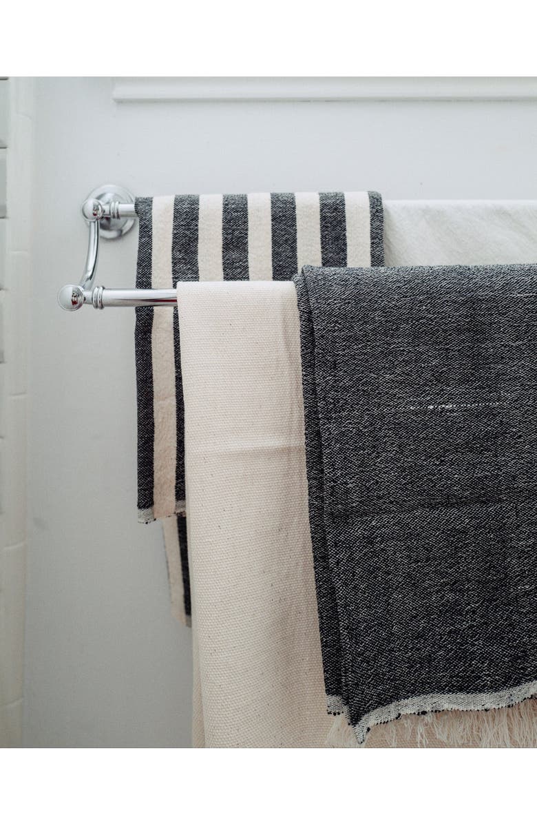 KD Weave Towel, Alternate, color, Black