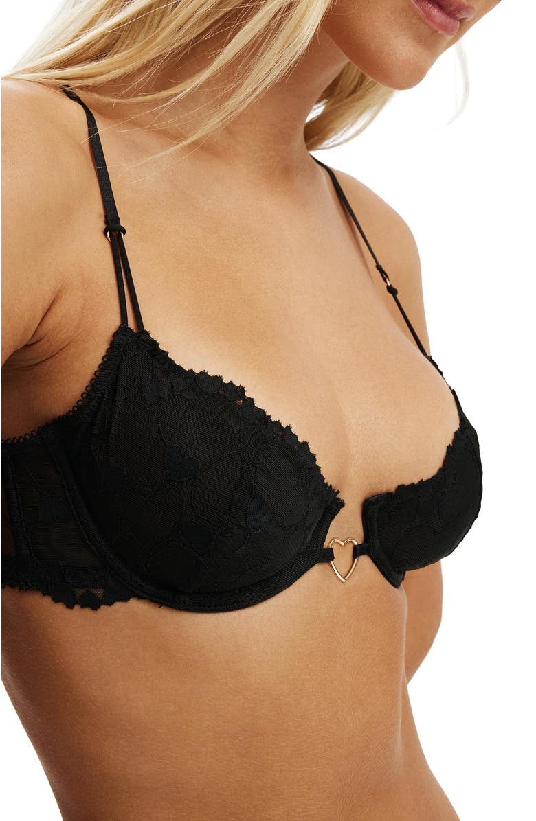 COTTON ON BODY Women's The Keepsake Underwire Bra, Alternate, color, Black