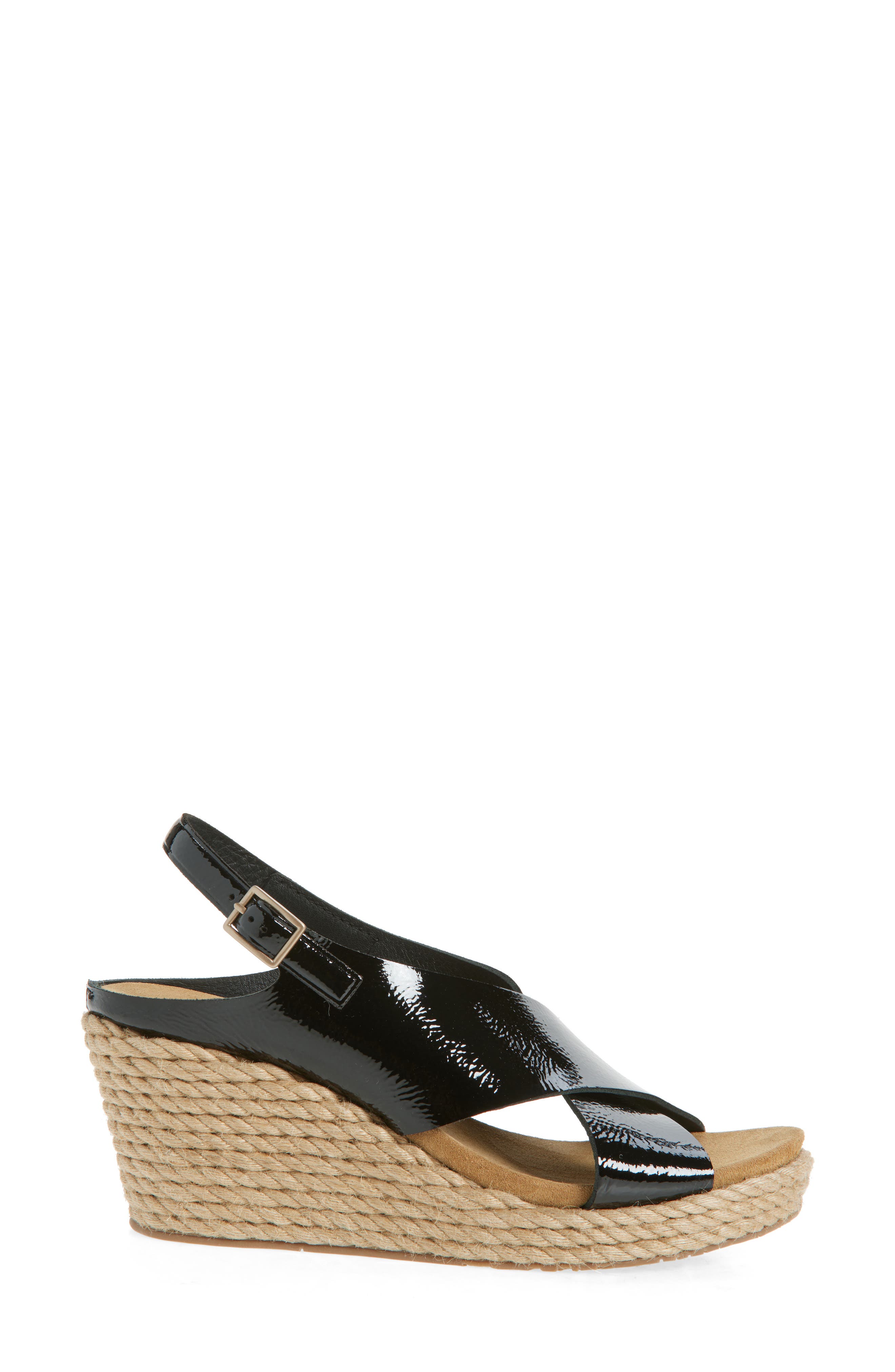 Pedro Garcia Avis Platform Wedge Sandal, Alternate, color, Black Castoro Naplack
