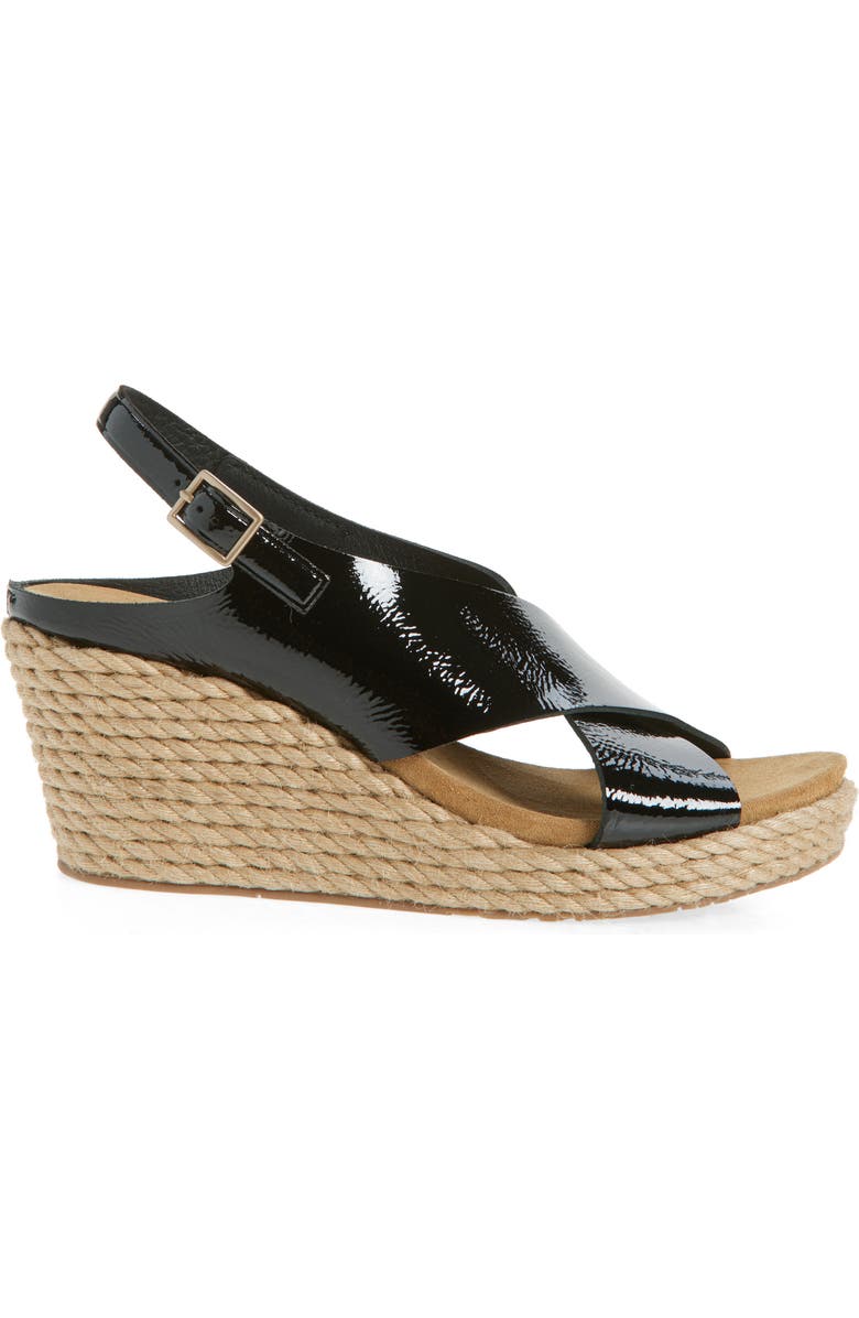 Pedro Garcia Avis Platform Wedge Sandal, Alternate, color, Black Castoro Naplack