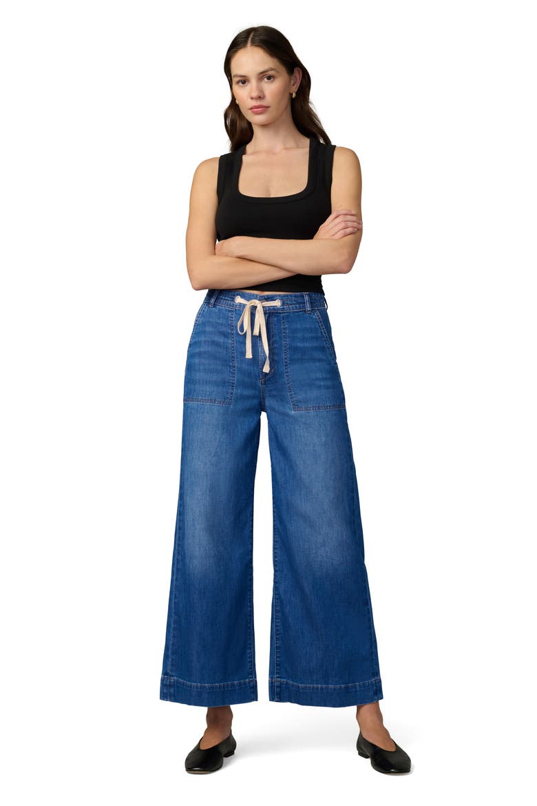 The Madeline Ankle Wide Leg Drawstring Jeans, Alternate, color, COURAGE