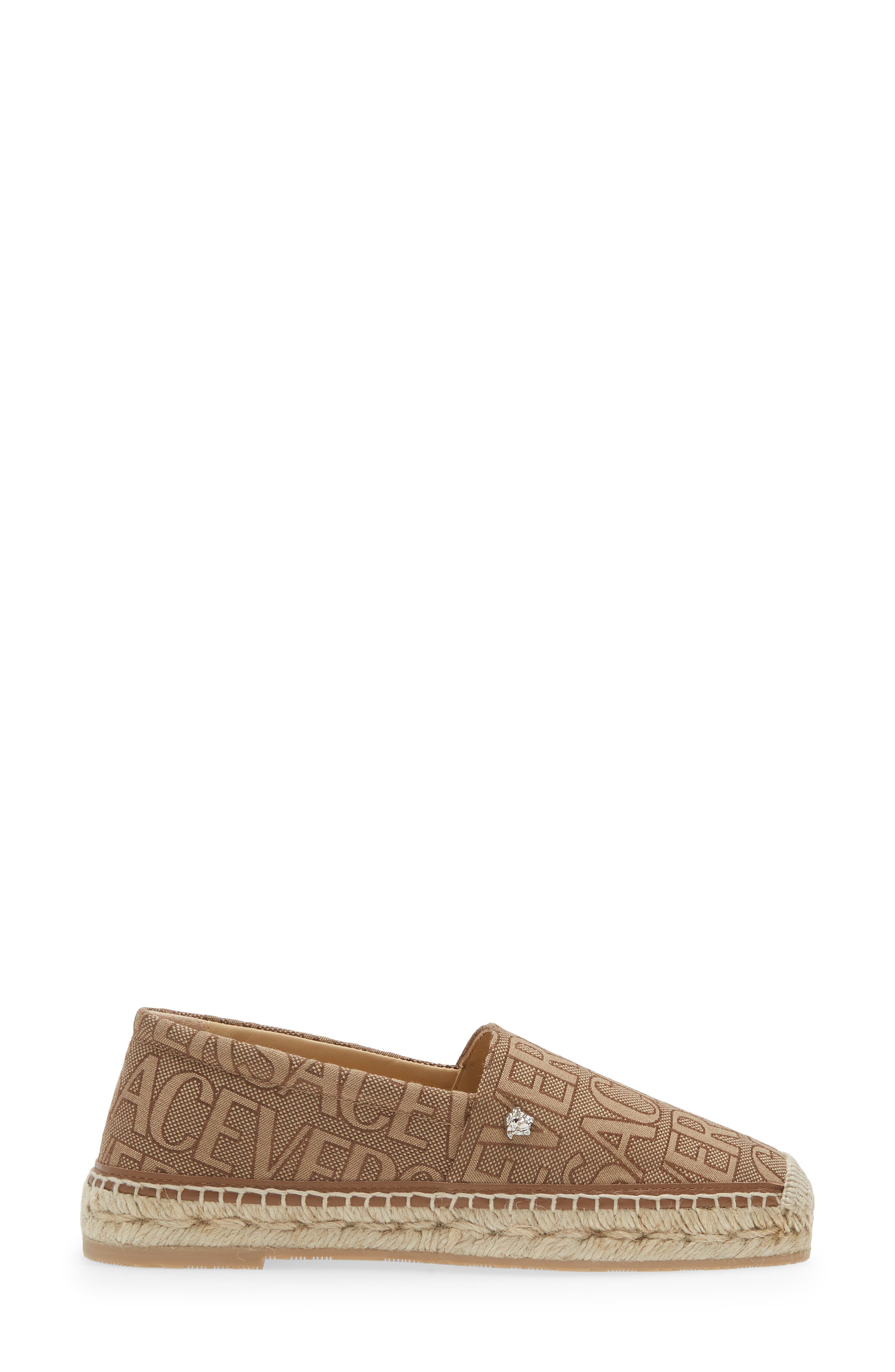 Versace Logo Print Espadrille (Women) | Nordstrom