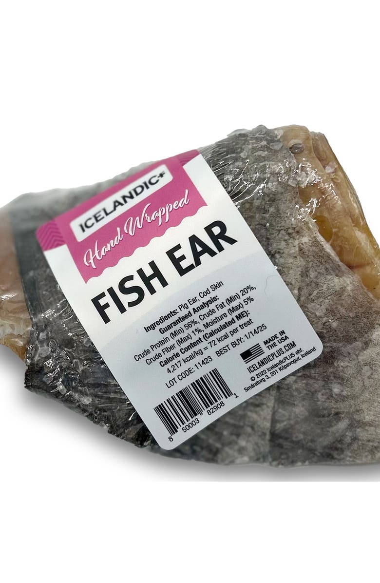 ICELANDIC+ Pig Ear Handwrapped In Cod Skin Dog Treat, Alternate, color,