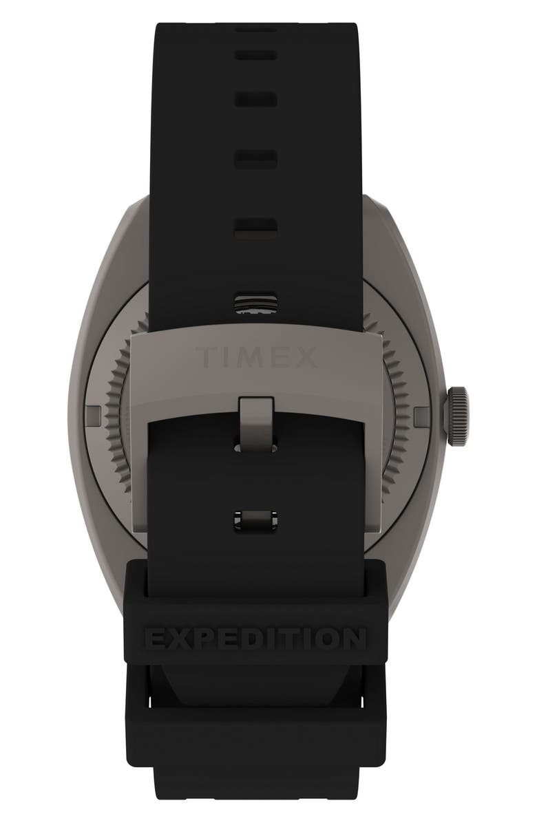 Timex<sup>®</sup> Expedition Pioneer Titanium Automatic Rubber Strap Watch, 41mm, Alternate, color, Titanium