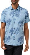 TravisMathew Seashelf Floral Technical Button-Up Shirt