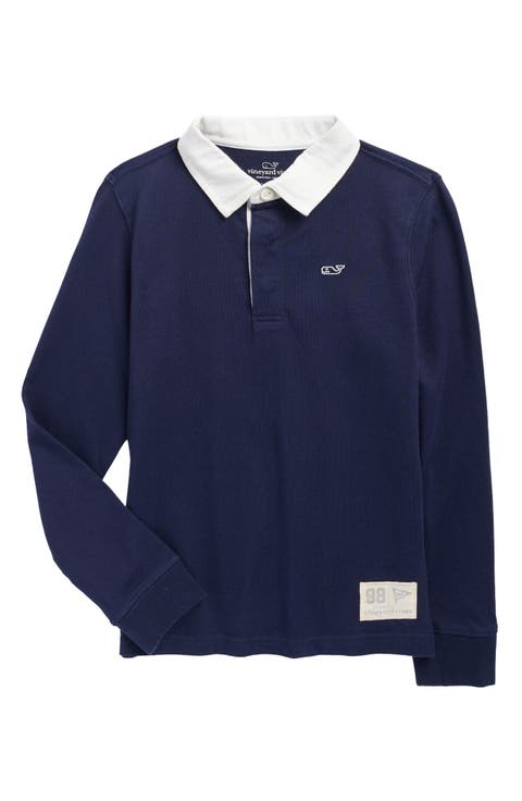 Kids' Solid Cotton Rugby Shirt (Little Kid & Big Kid)