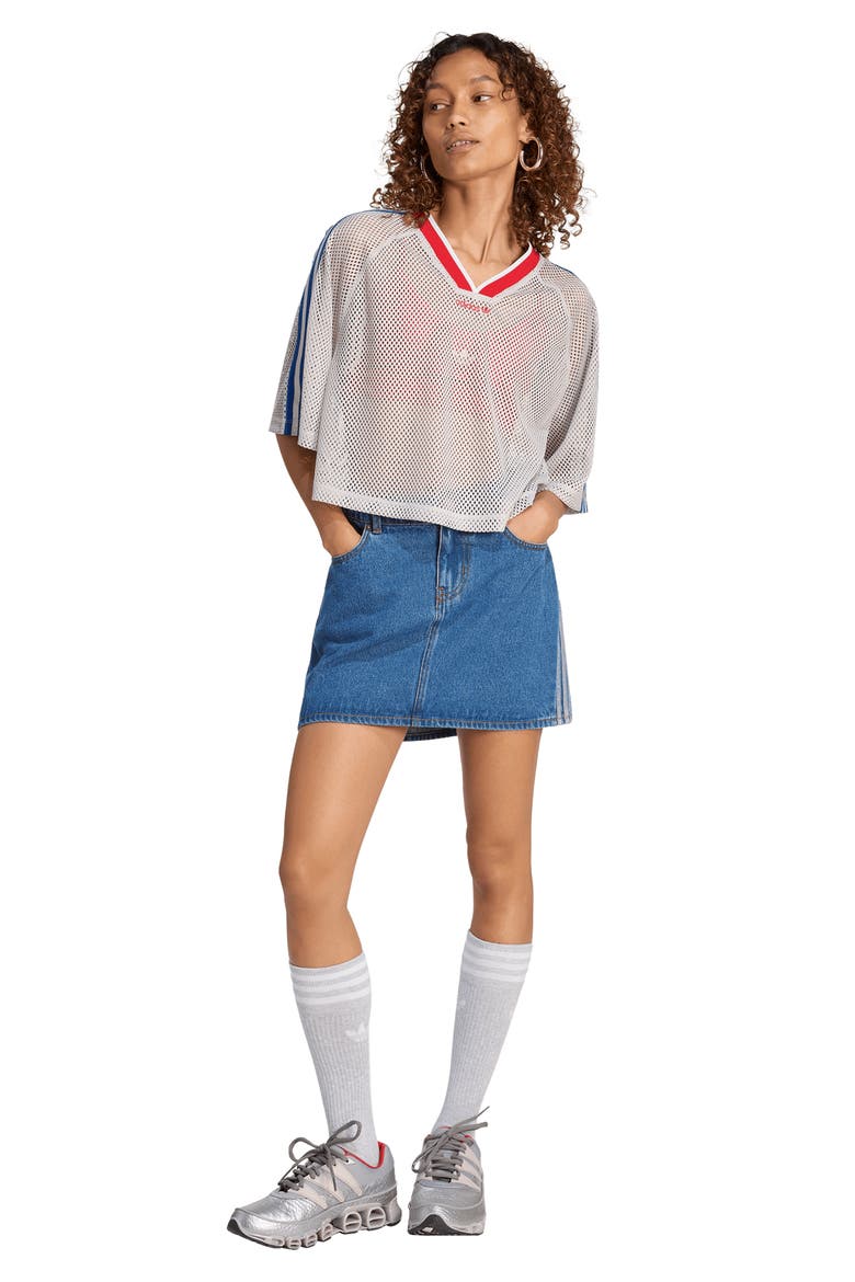 Mesh Crop Jersey Top, Alternate, color, CHALK PEARL