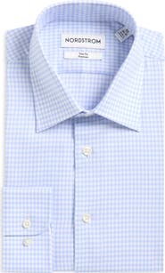 Nordstrom Trim Fit Check Dress Shirt