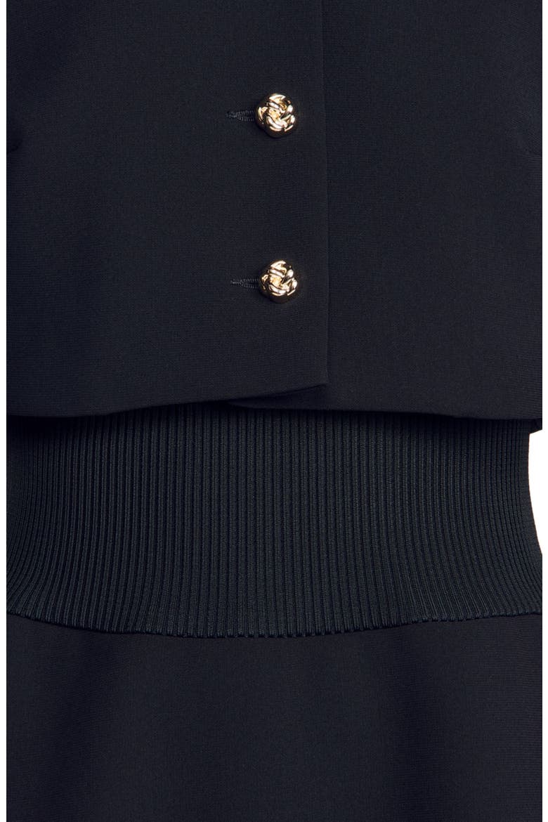 Short 2-in-1 dress, Alternate, color, Black