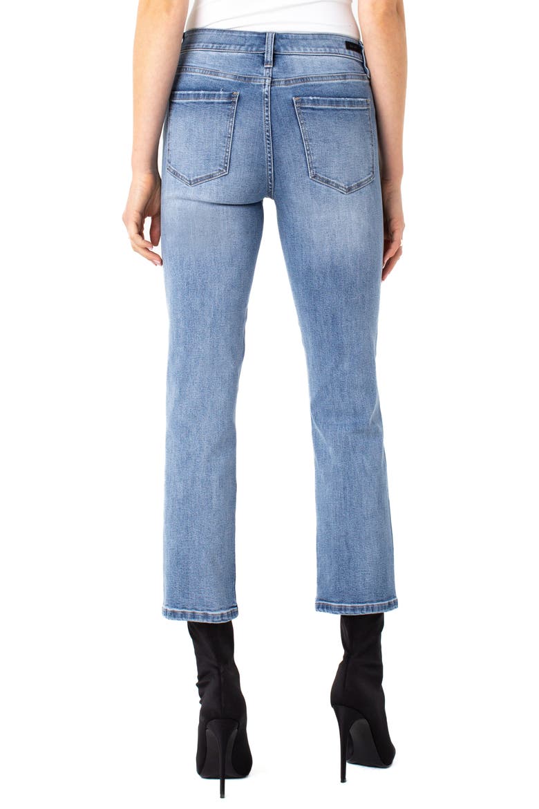 Ripped Ankle Straight Leg Jeans, Alternate, color, GORDON