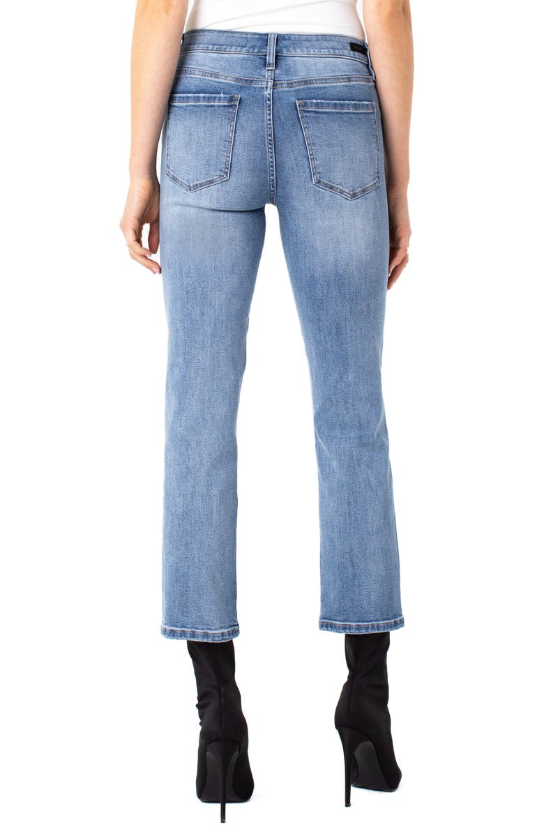 Liverpool Los Angeles Ripped Ankle Straight Leg Jeans, Alternate, color, 