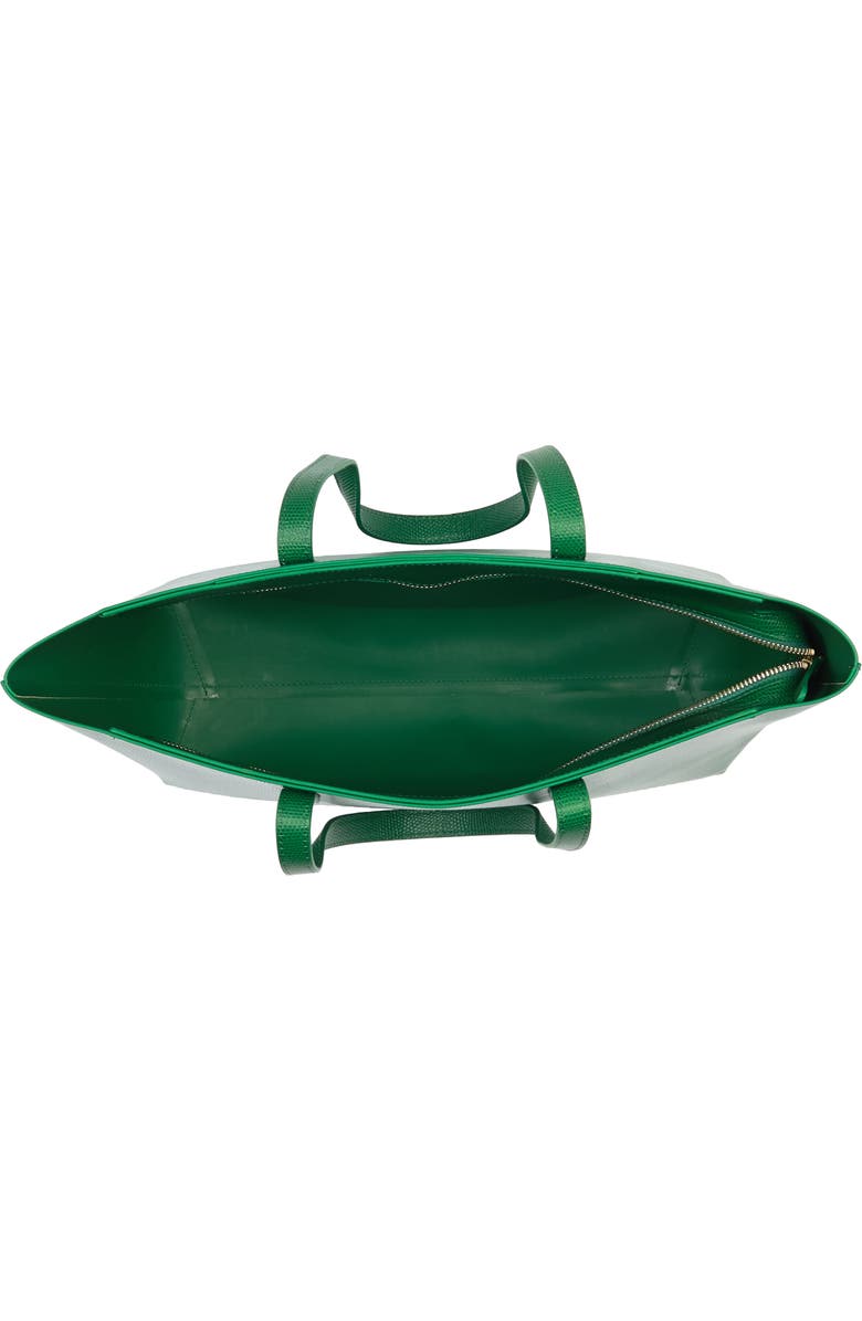 Mansur Gavriel Small Leather Zip Tote, Alternate, color, Leaf