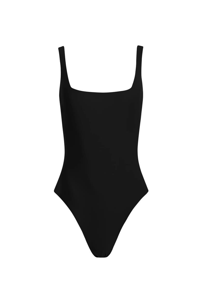DreamSculpt Square Neck Tank, Alternate, color, Caviar
