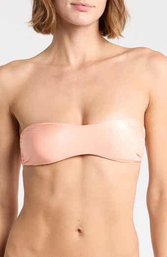Coral Bandeau Bikini Top