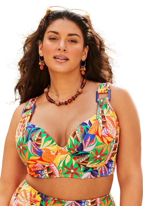 Bra Sized Ring Strap Bikini Top