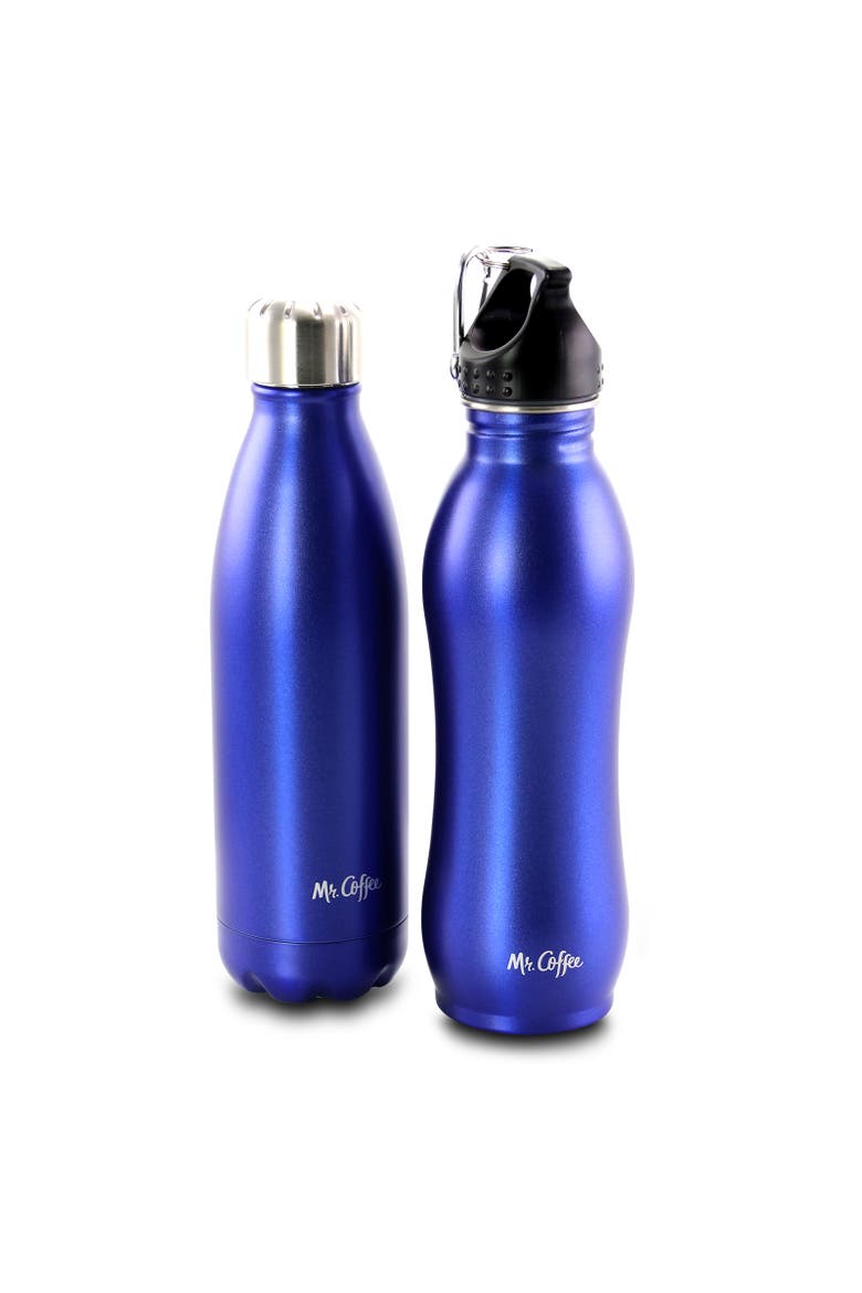 Luster Hydration 2 Piece Stainless Steel Thermal Hydration Bottle Set, Main, color, Blue